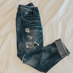 Distressed jeans